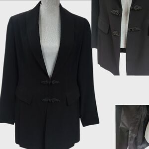 Isabel Ardee Blazer, Black, Ornate Buttons, Size 10